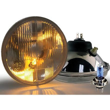 Delta Lights; DOT Modern 7" Round High/Low Beam Headlight Kit; Flat Lens; 60W Xenon Bulbs; w/ Blinkers