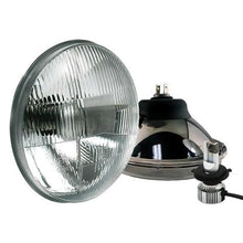 Delta Lights; Classic 7" Round High/Low Beam Headlight Kit; Domed Lens; 25W, 6,000K LED Bulbs