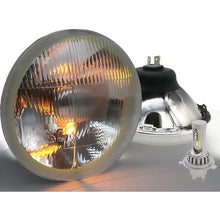 Delta Lights; Classic 7" Round High/Low Beam Headlight Kit; Domed Lens; 25W, 6,000K LED Bulbs; w/ LED Bulbs Blinkers