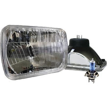 Delta Lights; Modern 5x7 Rectangular High/Low Headlight Kit; Flat Lens; 60W Xenon Bulbs; (Lens Measures: 5-1/2" x 7-7/8"