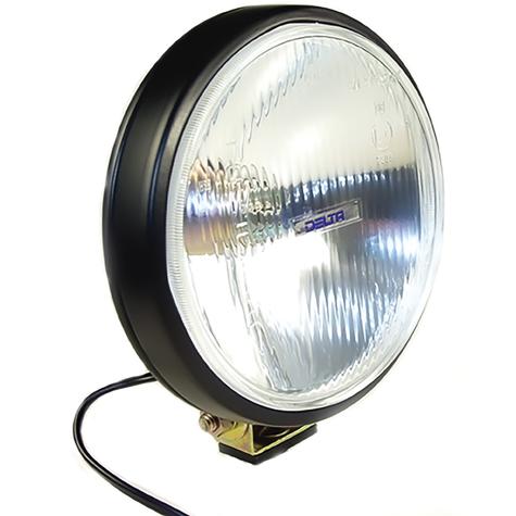 Delta Lights; Thinline 6" Driving Light Kit; Black Housing; Clear Lens; 60W Xenon Bulbs
