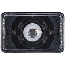 Dapper Lighting; FourSix 4x6" Projector Headlight; High/Low Beam; LED 30W/2400 Lumens; Black Housing/Shroud; Clear Glass
