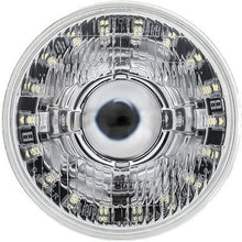 Dapper Lighting; 575 5-3/4" Projector Headlight; High/Low; LED 30W/2400 Lumens; Chrome Housing; Chrome Shroud; OE Style 