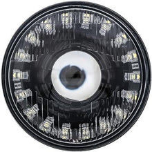 Dapper Lighting; 575 5-3/4" Projector Headlight; High/Low; LED 30W/2400 Lumens; Black Housing; Black Shroud; OE Style Gl
