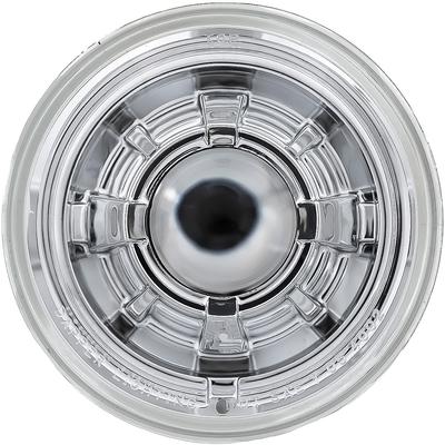 Dapper Lighting; 575 5-3/4" Projector Headlight; High/Low; LED 30W/2400 Lumens; Chrome Housing; Chrome Shroud; Clear Gla