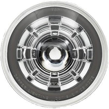 Dapper Lighting; 575 5-3/4" Projector Headlight; High/Low; LED 30W/2400 Lumens; Chrome Housing; Chrome Shroud; Clear Gla