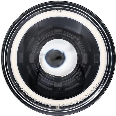 Dapper Lighting; 575 5-3/4" Projector Headlight; High/Low; LED 30W/2400 Lumens; Black Housing; Black Shroud; Clear Glass
