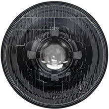 Dapper Lighting; LED Seven Projector Headlight; High/Low Beam; Black Housing; OE Style Glass Lens, w/o Halo
