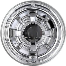Dapper Lighting; LED Seven Projector Headlight; High/Low Beam; Chrome Housing; Clear Glass Lens, w/o Halo