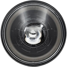Dapper Lighting; LED Seven Projector Headlight; High/Low Beam; Black Housing; Clear Glass Lens; Smoked HDR Switchback Ha