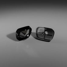 1969-73 Pontiac Firebird; Dapper Lighting Billet Front Parking Lamps; Black Chrome; Revive 1157 White LED