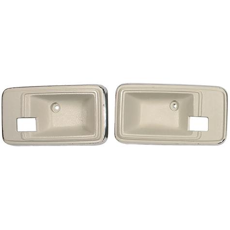 1978-80 Chevrolet Corvette; Interior Door Opening Bezel; Door Handle Escutcheon; Oyster; Pair