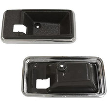 1978-82 Chevrolet Corvette; Interior Door Opening Bezel; Door Handle Escutcheon; Black; Pair