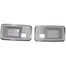 1982 Chevrolet Corvette; Interior Door Opening Bezel; Door Handle Escutcheon; Slate Gray; Pair