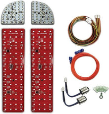 1967-72 Chevrolet C10; Sequential LED Taillight Kit; w/LED Reverse; For RINGBROTHERS Housing; 4 Panel