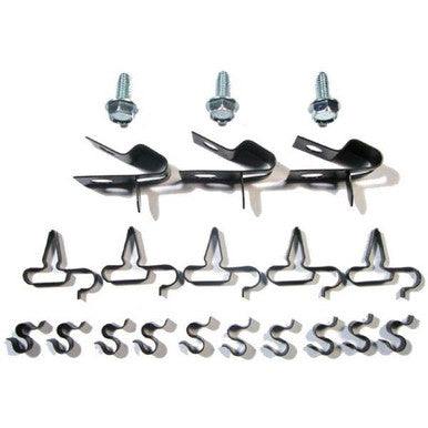 The Right Stuff 1970-74 Mopar E-Body 21-Piece, 5/16" &amp; 3/8" &amp; 1/4" Fuel Line Clip Set - (ECS007)
