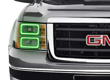 2007-13 GMC Sierra Truck; Profile Prism LED Halo Headlamp Kit w/ RGB