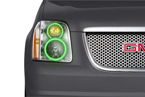 2007-13 GMC Yukon; Profile Prism LED Halo Headlamp Kit w/ RGB
