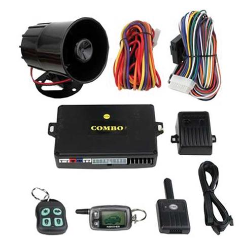 Combination Alarm System and Remote Start with 2-Way FM LCD Reciever; Electric Life 95730