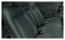 1967-69 Firebird Standard, 1967 Custom; Complete Front/Rear Upholstery Set; Buckets w/ Fixed Rear Seat; Black