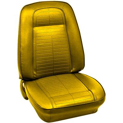 1967 Firebird; Complete Front/Rear Upholstery Set; Standard/Deluxe Interior; Buckets w/ Fixed Rear Seat; Gold
