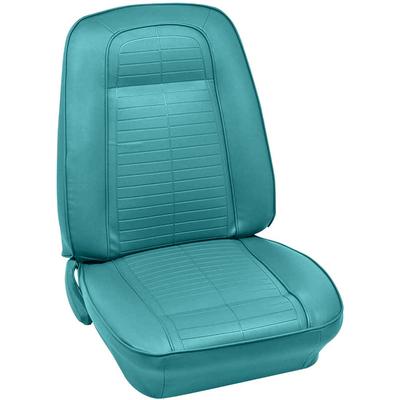 1967 Firebird; Complete Front/Rear Upholstery Set; Standard/Deluxe Interior; Buckets w/ Fixed Rear Seat; Turquoise