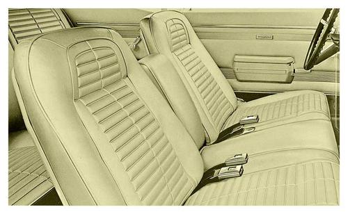 1968 Firebird; Complete Front/Rear Upholstery Set; Standard Interior; Buckets w/ Fixed Rear Seat; Ivy Gold