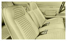 1968 Firebird; Complete Front/Rear Upholstery Set; Standard Interior; Buckets w/ Fixed Rear Seat; Ivy Gold