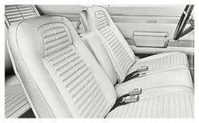 1968 Firebird; Complete Front/Rear Upholstery Set; Standard Interior; Buckets w/ Fixed Rear Seat; Pearl Parchment