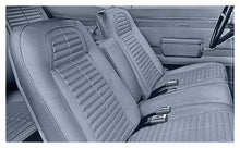 1968 Firebird; Complete Front/Rear Upholstery Set; Standard Interior; Buckets w/ Fixed Rear Seat; Teal