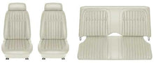 1969 Firebird Deluxe; Complete Front/Rear Upholstery Set; Buckets w/ Fixed Rear Seat; Parchment