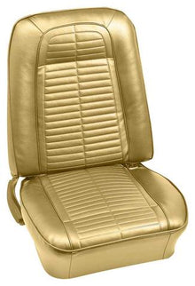 1967 Firebird; Bucket Seat Upholstery Set; Standard/Deluxe Interior; Front Only; Gold