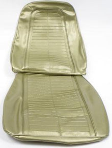 1968 Firebird; Bucket Seat Upholstery Set; Standard/Deluxe Interior; Front Only; Ivy Gold