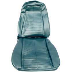 1968 Firebird; Bucket Seat Upholstery Set; Standard/Deluxe Interior; Front Only; Teal