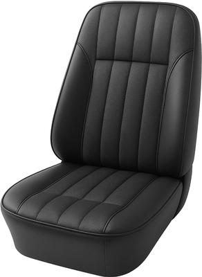 1968-69 Firebird; Front Bucket Seat Upholstery Set; Custom Interior; Black