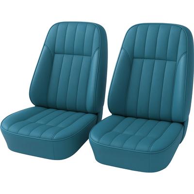 1968 Firebird; Front Bucket Seat Upholstery Set; Custom Interior; Turquoise