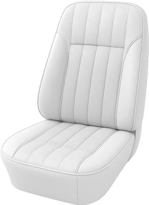 1968-69 Firebird; Front Bucket Seat Upholstery Set; Custom Interior; White