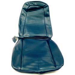 1969 Firebird; Bucket Seat Upholstery Set; Standard/Deluxe Interior; Front Only; Dark Blue