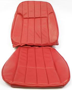 1969 Firebird; Front Bucket Seat Upholstery Set; Custom Interior; Red