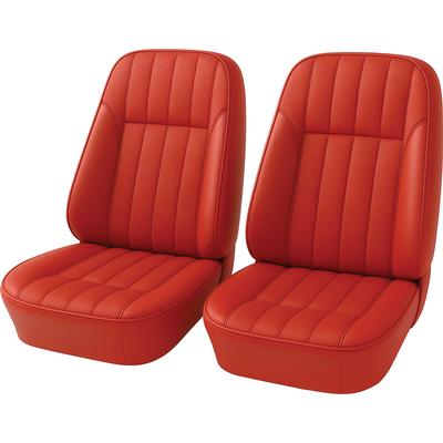 1969 Firebird; Front Bucket Seat Upholstery Set; Custom Interior; Red
