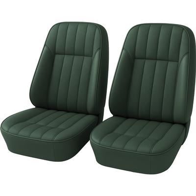 1969 Firebird; Front Bucket Seat Upholstery Set; Custom Interior; Dark Green