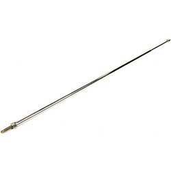 1967-68 Chevy, Pontiac; AM/FM Antenna Mast Oval Tip; Telescoping 18"- 46"; with Threaded End; Chrome Plated