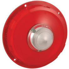 1957-58 Ford; Taillight Lens; w/ Clear Backup; Red Plastic