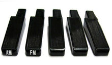 1969 Firebird, Trans Am; AM / FM Radio Button Set; Black; 4 Piece Set