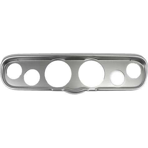 1966 Ford Mustang Brushed Aluminum 6 Hole Gauge Panel