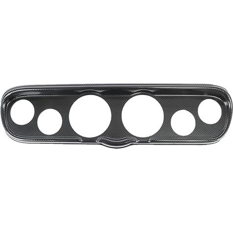 1966 Ford Mustang Carbon Fiber Look 6 Hole Gauge Panel