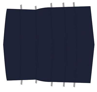 1971-73 Mustang Fastback Reproduction Vinyl Headliner - Dark Blue