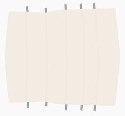 1971-73 Mustang Fastback Reproduction Vinyl Headliner - White (Off White)