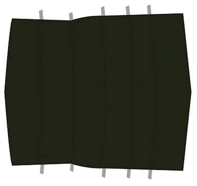 1971-73 Mustang Fastback Reproduction Vinyl Headliner - Dark Green