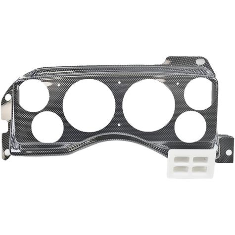 1987-89 Ford Mustang Carbon Fiber 6 Hole Gauge Panel